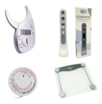 Kit Balança Corporal + Estadiometro + Adipometro + Trena