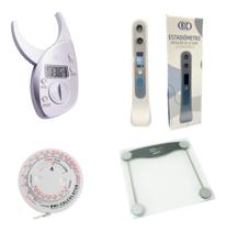 Kit Balança Corporal + Estadiometro + Adipometro + Trena