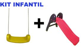 Kit Balanço Radical Amarelo super divertido e resistente perfeito para as crianças se divertirem + Escorregador Baby Ros Kit Balanço Radical Amarelo super divertido e resistente perfeito para as crianças se divertirem + Escorregador Baby Ros
