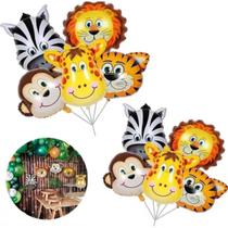 Kit Balão 10 Unidades Safari Para Decoração Festa de Aniversário Personalizado Balões de Látex - Bela Importados