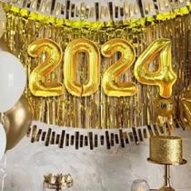 Kit balão 2024 - 16 polegadas - DOURADO - Ponto das Festas