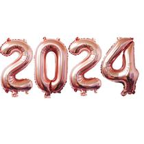 Kit Balão 2024 Decoração Ano Novo Reveillon 40 cm