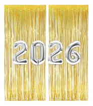 Kit Balão 2026 + 2xcortinas 2x1m Metalizada De 32 Ano Novo Kit Balão 2026 + 2xcortinas 2x1m Metalizada De 32 Ano Novo