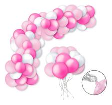 Kit Balão Arco Baloes Bexigas Decoração De Aniversário Rosa Hello K Balão Bexiga de Festa Kit Balão Arco Baloes Bexigas Decoração De Aniversário Rosa Hello K Balão Bexiga de Festa