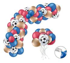 Kit Balão Balão Bexiga Time de Futebol Decoração De Aniversário Festa Arco de Baloes Bexigas Kit Balão Balão Bexiga Time de Futebol Decoração De Aniversário Festa Arco de Baloes Bexigas