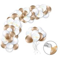 Kit Balão Bexiga Batizado Branco e Dourado Decoração de Batizado Baloes Bexigas Arco Desconstruído Orgânico Kit Balão Bexiga Batizado Branco e Dourado Decoração de Batizado Baloes Bexigas Arco Desconstruído Orgânico