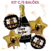 kit balão buque 5 peças ano novo decoração garrafa e estrela kit balão buque 5 peças ano novo decoração garrafa e estrela