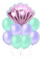 Kit Balao Buque Concha - Fundo Do Mar/ariel