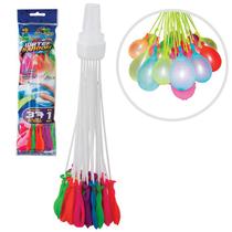 Kit Balão de Agua - com 37 Balão - Bexiga de Agua - Guerra de Bexigas Verão - Enche Facil Water Balloons