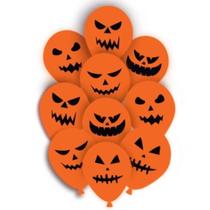 Kit balão Halloween abóbora balões decoração desenho Látex