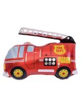 Kit Balão Metalizado Centro de Mesa Bombeiro com 4 unidades