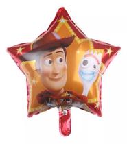 Kit Balão Metalizado Toy Story Woody Buzz 45Cm 3 Unidades