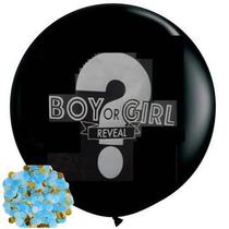 Kit balão revelação funny fashion azul 85597 Kit balão revelação funny fashion azul 85597