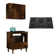 Kit Balcão Cooktop Itatiaia 5 Bocas e Armario Aereo Kit Balcão Cooktop Itatiaia 5 Bocas e Armario Aereo