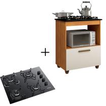 Kit Balcão Cooktop Itatiaia com 1 Porta e Fogão Cooktop 4 Bocas Kit Balcão Cooktop Itatiaia com 1 Porta e Fogão Cooktop 4 Bocas