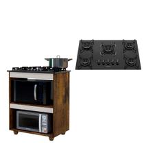 Kit Balcão Cooktop Turim com Fogão Cooktop 5 Bocas Itatiaia Kit Balcão Cooktop Turim com Fogão Cooktop 5 Bocas Itatiaia