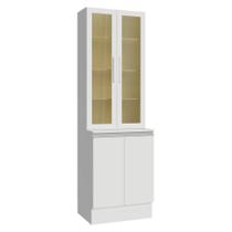 Kit Balcão + Cristaleira 60 cm Smart 100% MDF Madesa Kit Balcão + Cristaleira 60 cm Smart 100% MDF Madesa