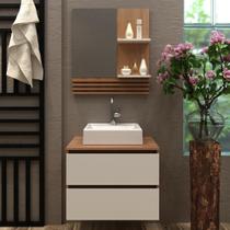 Kit Balcão Gabinete AME/BR e Espelheira AME/MRM BR- Tecno