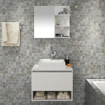 Kit Balcão Gabinete BR e Espelheira Mármore BR - Tecno