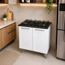 Kit Balcão Itatiaia Tarsila Branco e Cooktop Itatiaia 5 bocas Kit Balcão Itatiaia Tarsila Branco e Cooktop Itatiaia 5 bocas