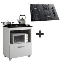 Kit Balcão Salvia Mais Fogão Cooktop 4 Bocas Preto Itatiaia Kit Balcão Salvia Mais Fogão Cooktop 4 Bocas Preto Itatiaia