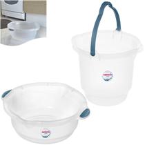 Kit Balde 12 Litros Bacia Plástica Para Limpeza Casa Lavanderia - Sanremo