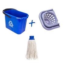 Kit Balde 12L + Espremedor Mopinho + Refil 190g + 1 Refil Mopinho Extra Grátis para Limpeza Eficiente Kit Balde 12L + Espremedor Mopinho + Refil 190g + 1 Refil Mopinho Extra Grátis para Limpeza Eficiente