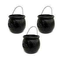 Kit Balde Caldeirão de Bruxa Kids Baleiro Halloween - 3 unid.