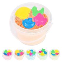Kit Balde Castelo 300G Areia Cororidas Fundo Do Mar e Moldes Kit Balde Castelo 300G Areia Cororidas Fundo Do Mar e Moldes