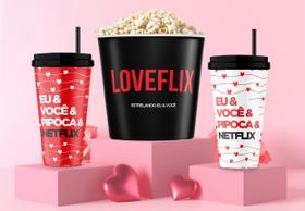 Kit Balde + Copos Loveflix