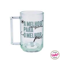 Kit Balde de Gelo 6 litros + Caneca de vidro 300 ml Especial Dia dos Pais Presente Uatt