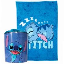 Kit Balde de Pipoca com Manta Stitch Disney 10140894 - ZonaCriativa Kit Balde de Pipoca com Manta Stitch Disney 10140894 - ZonaCriativa
