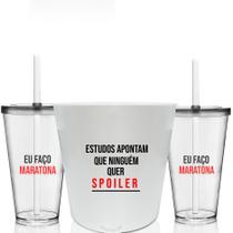 Kit Balde De Pipoca E 2 Copos Personalizados - Spoilers