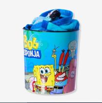 Kit balde de pipoca + manta bob esponja 10140890 - ZONA CRIATIVA