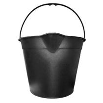 Kit Balde de Plástico Preto 12L Graduado TER 293132 - 4 Unidades - ZUMPLAST