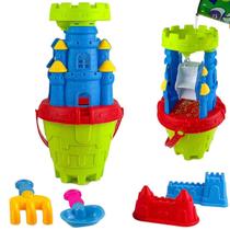 kit Balde de praia Castelo moinho água pá rastelo Brinquedos kit Balde de praia Castelo moinho água pá rastelo Brinquedos