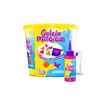 Kit Balde Divertido de Geleia Magica 4 Cores Premium