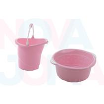 Kit Balde E Bacia ROSA Adoleta
