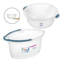 Kit Balde Oval 14 Litros Plástico Rodo Vassoura Bacia Limpeza Casa Lavanderia - Sanremo Kit Balde Oval 14 Litros Plástico Rodo Vassoura Bacia Limpeza Casa Lavanderia - Sanremo