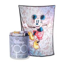 Kit Balde Pipoca+Manta Disney Mickey Especial 100 Anos