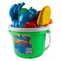 Kit Balde Radical Brinquedos de Praia Parquinho P/ Crianças Kit Balde Radical Brinquedos de Praia Parquinho P/ Crianças