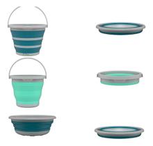 Kit Baldes E Bacia Dobrável 10l + 5l + 8l Flash Limp Kit Baldes E Bacia Dobrável 10l + 5l + 8l Flash Limp