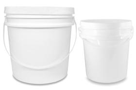 Kit Baldes Plásticos 10L e 5L Brancos - 01un