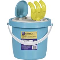 Kit Baldinho de Praia com 10 Peças Cores Sortidas Bel Kit Baldinho de Praia com 10 Peças Cores Sortidas Bel