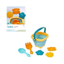 Kit Baldinho de Praia Retrátil com Acessórios - Buba Kit Baldinho de Praia Retrátil com Acessórios - Buba