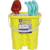 Kit Baldinho Praia Castelinho 10 Peças Cores Sortidas Grande - Bel