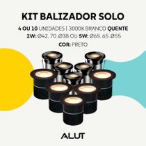 Kit Balizador Led Embutido Solo Essence 2w, 5w 3000k Branco Quente IP67 Preto ou Aço Escovado Alut By Avant Kit Balizador Led Embutido Solo Essence 2w, 5w 3000k Branco Quente IP67 Preto ou Aço Escovado Alut By Avant