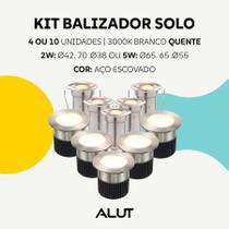 Kit Balizador Led Embutido Solo Essence 2w, 5w 3000k Branco Quente IP67 Preto ou Aço Escovado Alut By Avant Kit Balizador Led Embutido Solo Essence 2w, 5w 3000k Branco Quente IP67 Preto ou Aço Escovado Alut By Avant