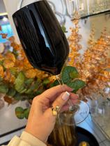 Kit ballet tacas para vinho em cristal preto 2pc 460ml