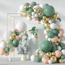 Kit Balloon Arch Garland 117 unidades de Macarons Pea Green Festival Kit Balloon Arch Garland 117 unidades de Macarons Pea Green Festival